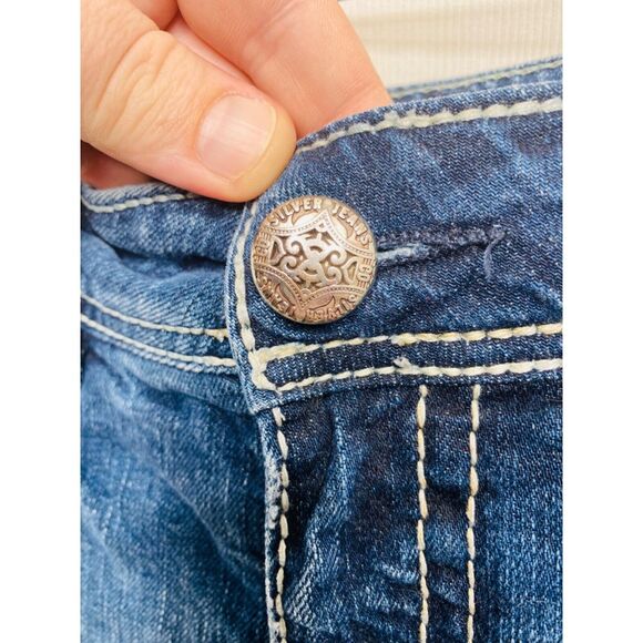 Silver Suki Women’s Jean’s Blue Denim Bootcut Western Glove Works Size 29 X 30 - Picture 7 of 10